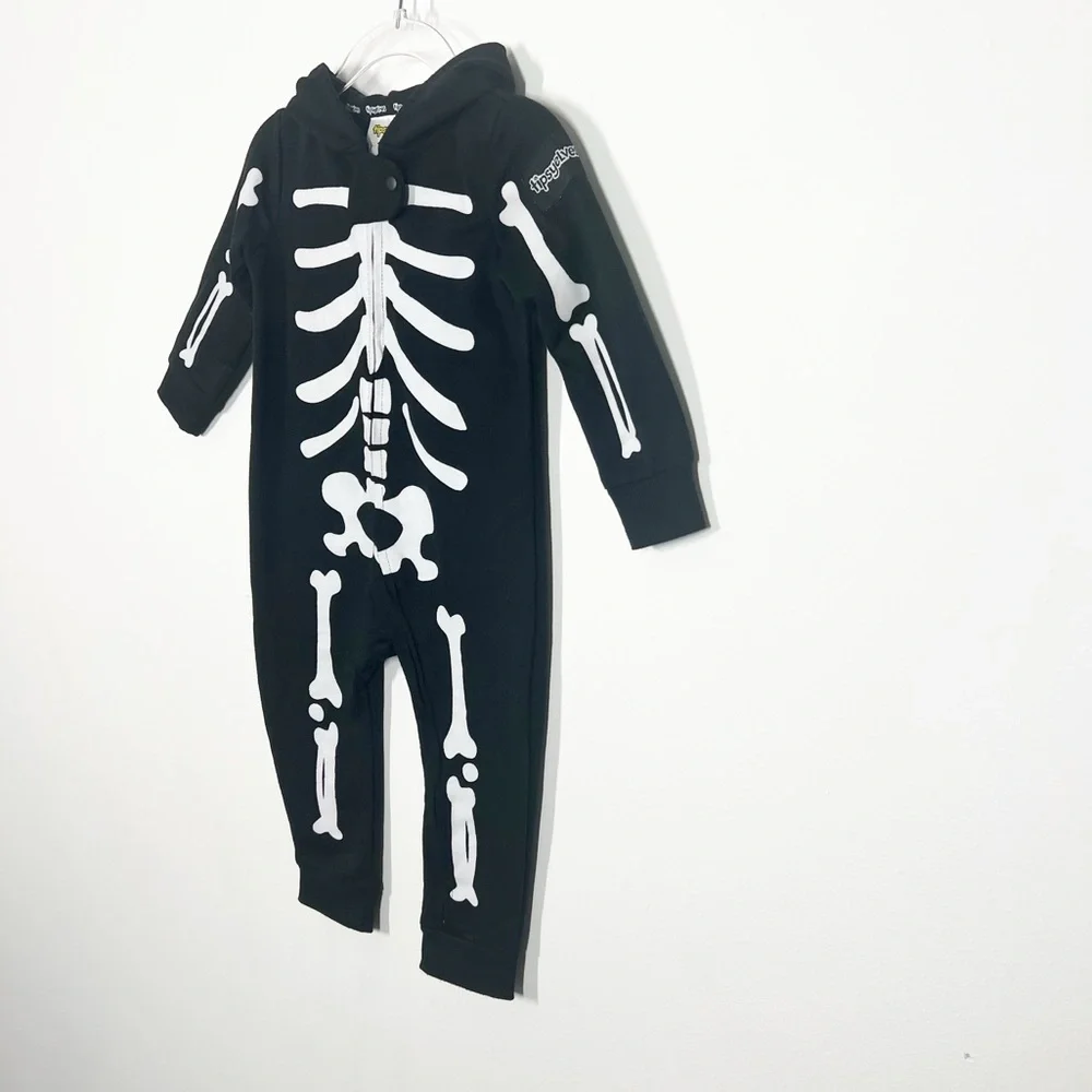 Tipsy Elves Baby Size 12 Months Black and White Skeleton Kids Halloween Costume